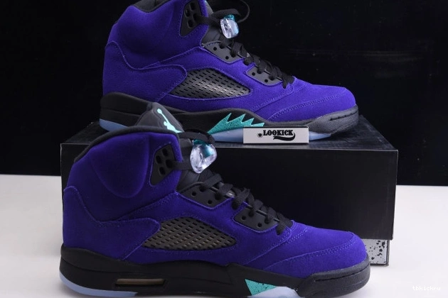Reps TBkick Jordan Alternate 136027-500 Retro 5 Grape Air 0814